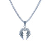 CHURINGA 316L Stainless Steel Outstretched Angel Wings Pendant