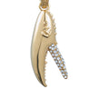 CHURINGA 316L Stainless Steel Crystal Crab Claw With Anchor Symbol