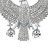 CHURINGA 316L Stainless Steel Christmas Theme Bling CZ Eagle Pendant With Double Cross Symbol