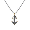 CHURINGA 316L Stainless Steel Viking Anchor Pendant With Snake