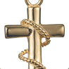 CHURINGA 316L Stainless Steel Nautical Anchor Rope Pendant For Men