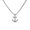 CHURINGA 316L Stainless Steel Bling Crystal Viking Seaman Anchor Pendant