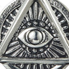 CHURINGA 316L Stainless Steel Freemasonry & Illuminati Evil Eye Pendant With Viking Skull Symbol