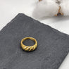 CHURINGA 316L Stainless Steel & Gold Ion Plated Chunky Conch Nope Ring