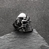 CHURINGA 316L Stainless Steel Gigantic Triple Skull Ring