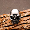 CHURINGA 316L Stainless Steel Jawless Keith Richards Skull Ring