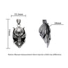 CHURINGA 316L Stainless Steel Armor Helmet Skeleton Skull Pendant