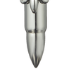 CHURINGA 316L Stainless Steel & Gold IP Cross Cercelée Bullet Pendant
