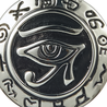 CHURINGA 316L Stainless Steel Freemasonry & Illuminati Graffiti & Charm Wheel Evil Eye Pendant