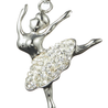 CHURINGA 316L Stainless Steel Ballet Fairy Ballerina Pendant