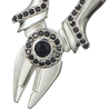 CHURINGA 316L Stainless Steel Hip Hop Fashion Trend of Mechanical Tools Pliers Pendant with Diamond