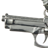 CHURINGA 316L Stainless Steel Handguns Series Glock 27 Semi-automatic Pistol Black Crystal Air Gun Pendant