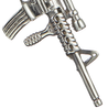 CHURINGA 316L Stainless Steel 1948 AK-47 Semi-automatic Rifles Gun Pendant