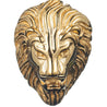 CHURINGA 316L Stainless Steel Gold IP & Antique Judeo-Christian Symbolism Lion Skull Pendant