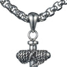 CHURINGA 316L Stainless Steel Antique Mariner Pendant With Rope