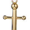CHURINGA 316L Stainless Steel High Polishing Gold IP Viking Sailor Anchor Pendant