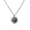 CHURINGA 316L Stainless Steel Universe Elements Sunflower & Flaming Sun Pendant With Gemstone