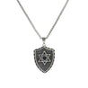 CHURINGA 316L Stainless Steel Star of David with a Circle Shield Pendant