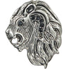 CHURINGA 316L Stainless Steel Leo Charm Zodiac Sign Lion Head Pendant