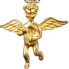 CHURINGA 316L Stainless Steel & Gold Ion Plated Cupid Cherub Pendant