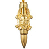 CHURINGA 316L Stainless Steel & Gold IP Navy Theme Viking Pirate Skull Bullet Pendant