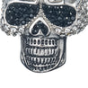 CHURINGA 316L Stainless Steel Bling Crystal Lady Baguette Skull Pendant